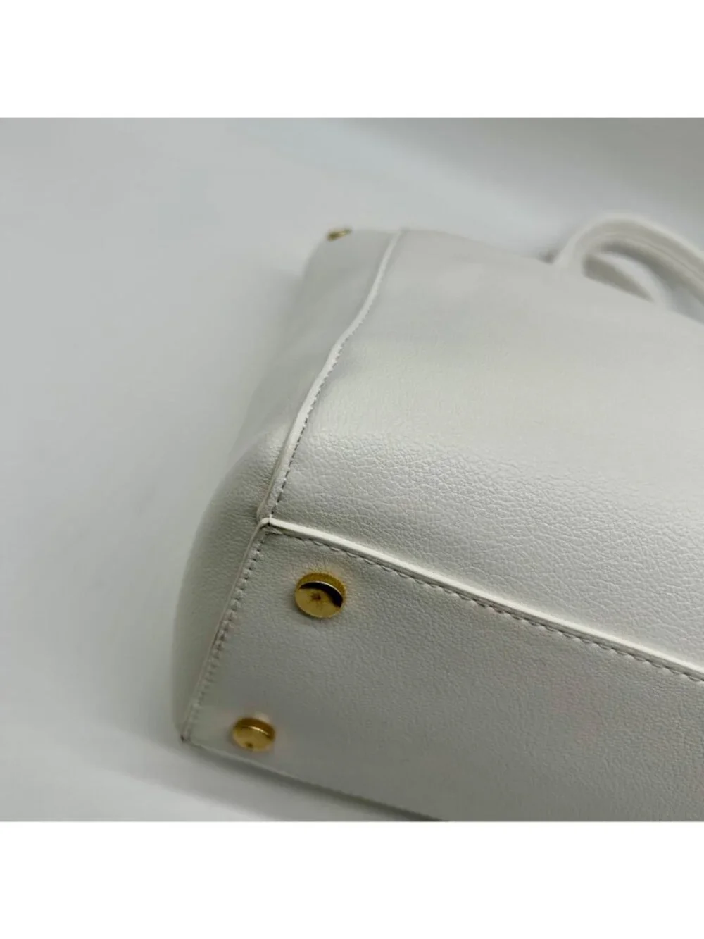 On 34th Bright White Faux Leather Robbinn Medium Satchel Bag